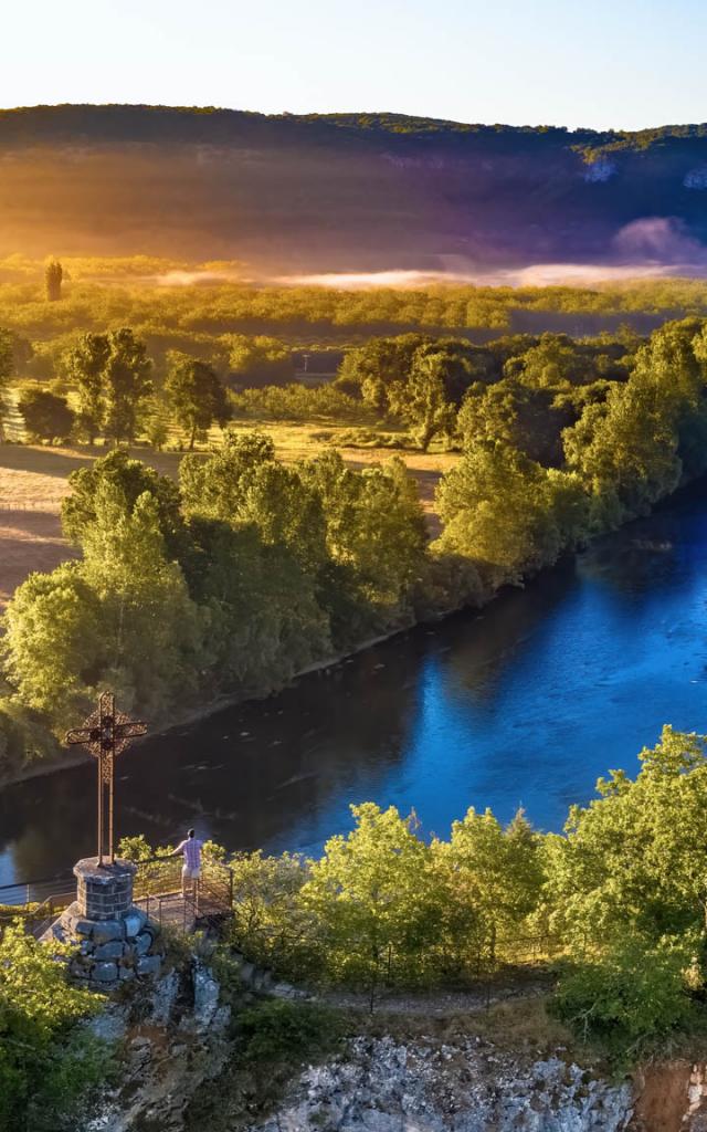 La Dordogne vue depuis le belvédère de Copeyre