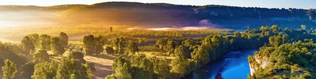 La Dordogne vue depuis le belvédère de Copeyre