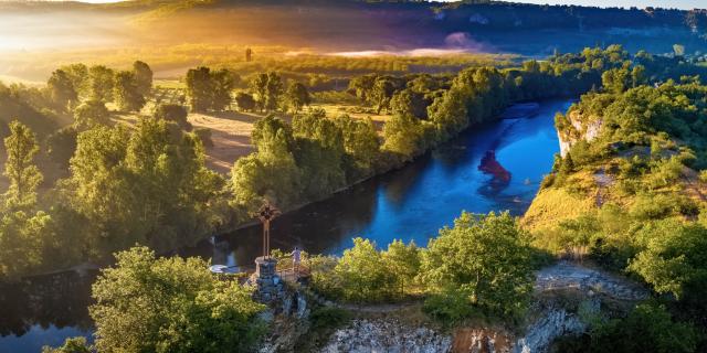 La Dordogne vue depuis le belvédère de Copeyre