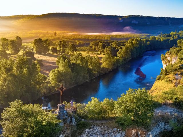 La Dordogne vue depuis le belvédère de Copeyre