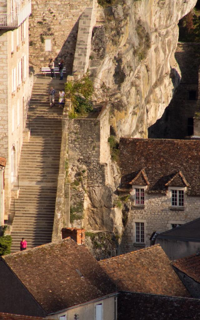 Grand escalier de Rocamadour