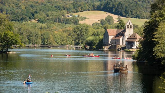 Gabare à Beaulieu-sur-Dordogne