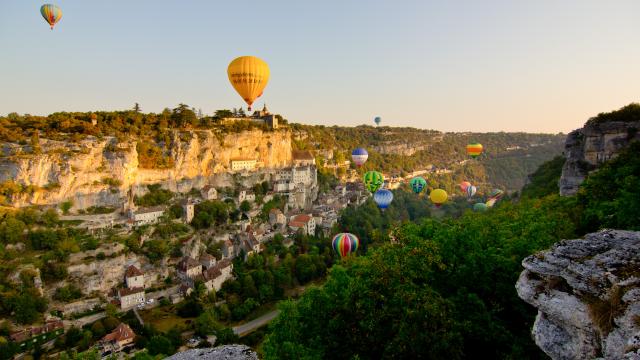 Montgolfiades à Rocamadour