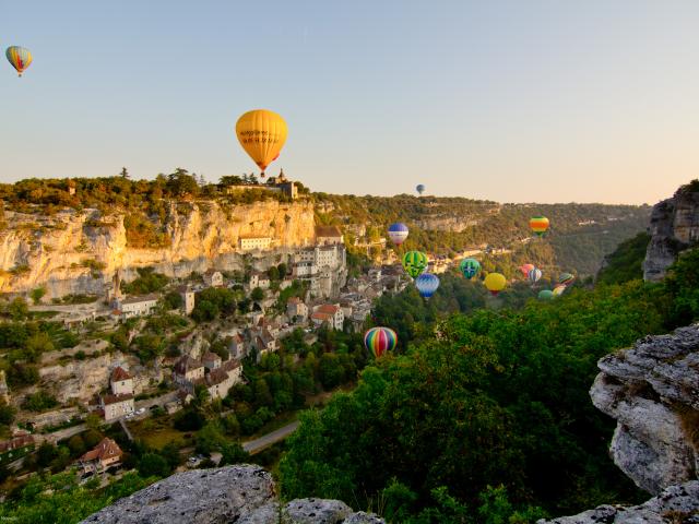 Montgolfiades à Rocamadour