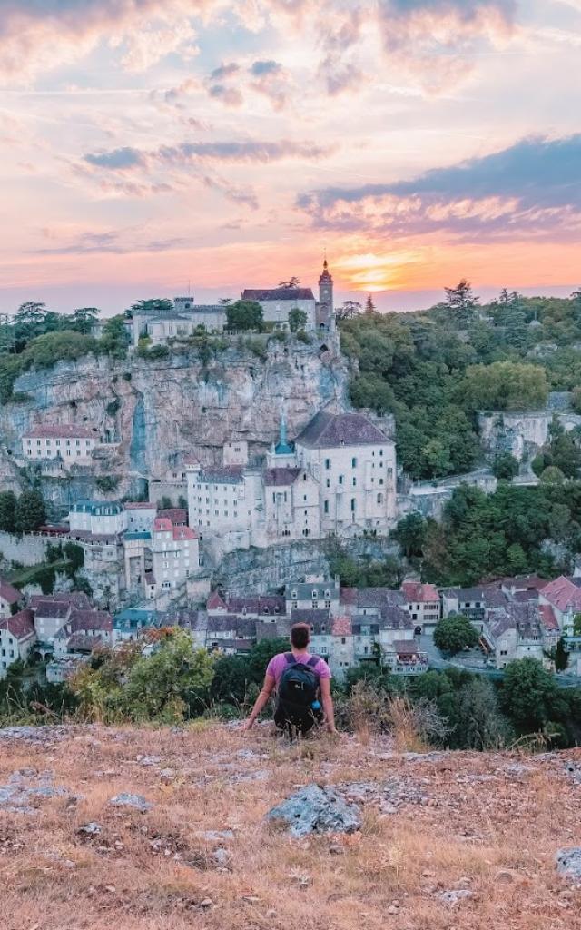 Devant Un Coucher De Soleil à Rocamadour ©lot Tourisme Teddy Verneuil 181102 123900