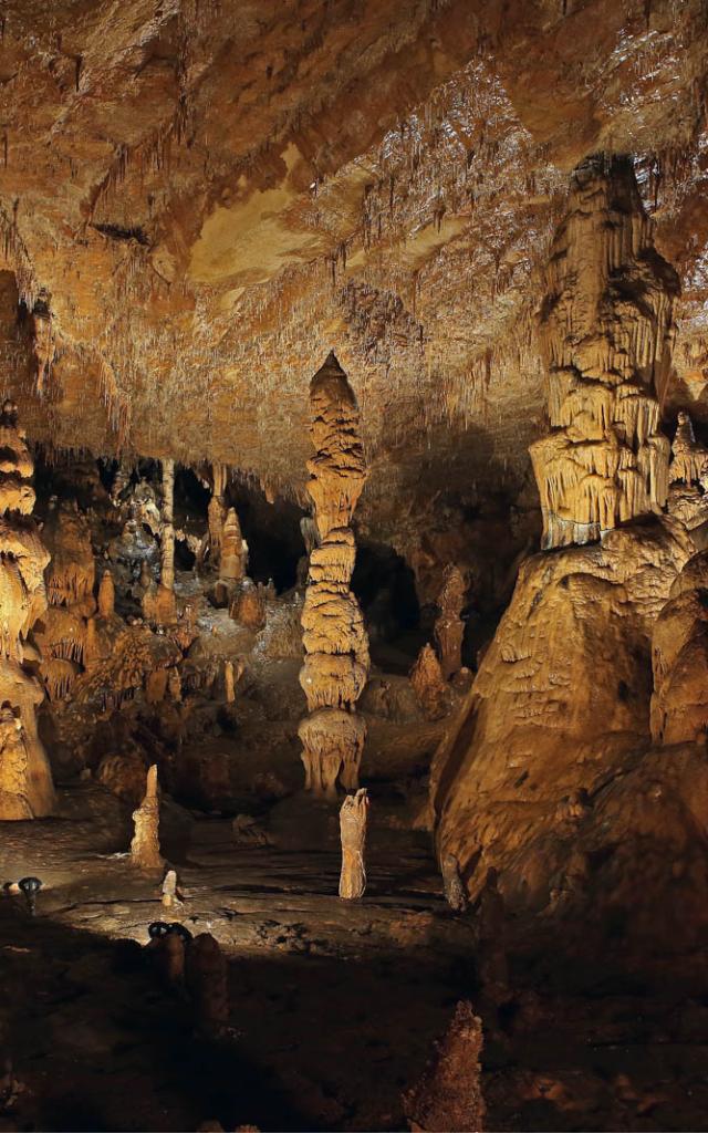 Concrétions Grotte des Carbonnières