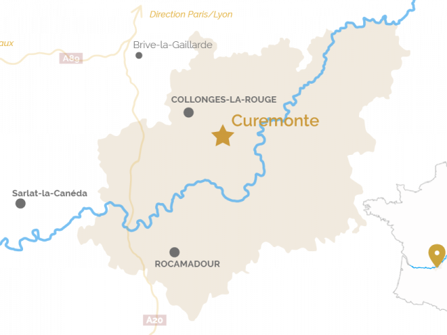 Carte Curemonte