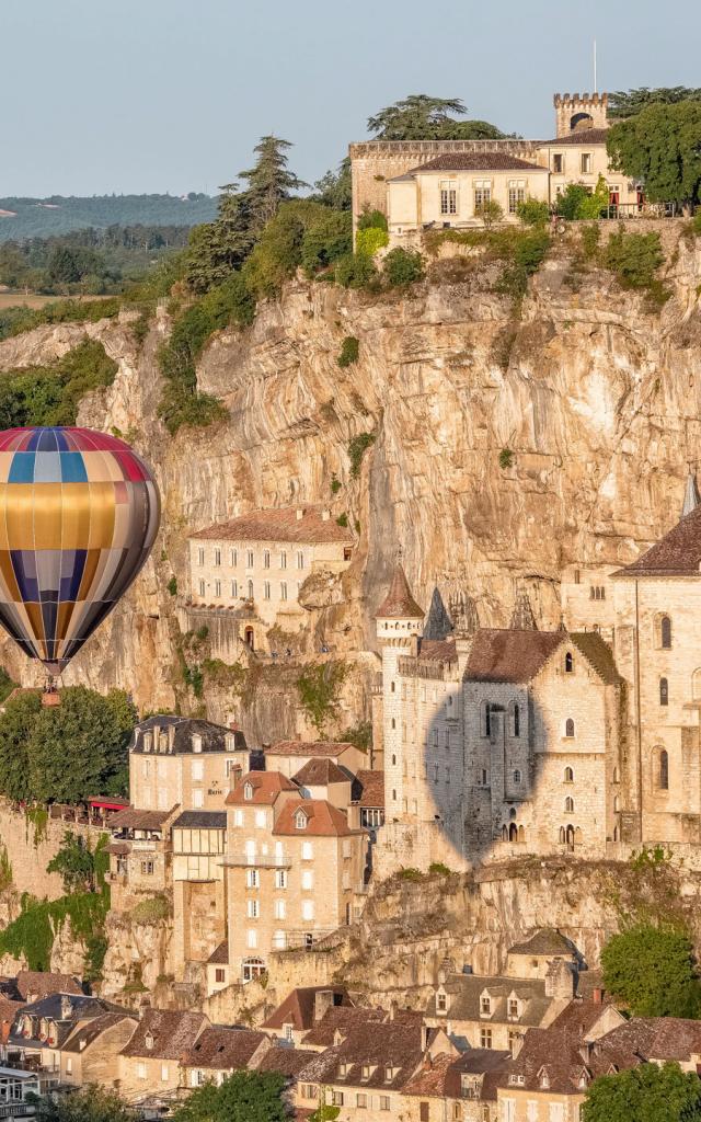 Décollage de montgolfière à Rocamadour