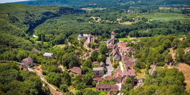 Vue Aerienne De Montvalent