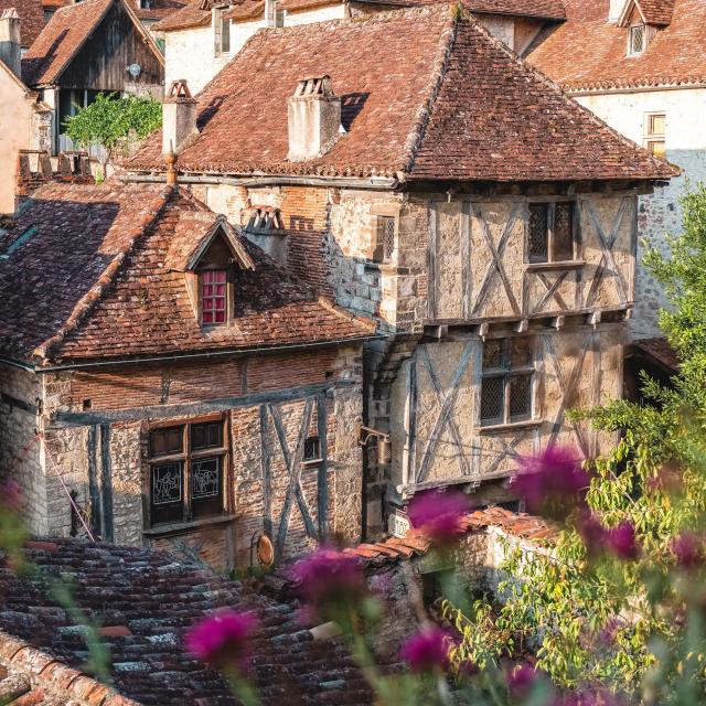 Maisons A Pan De Bois De Saint-Cirq-Lapopie - Lot Tourisme, Teddy Verneuil