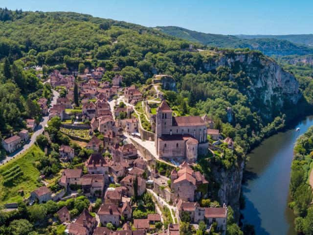 Vue Aérienne de Saint-Cirq-Lapopie - Christophe Bouthe, Agence Vent Dautan