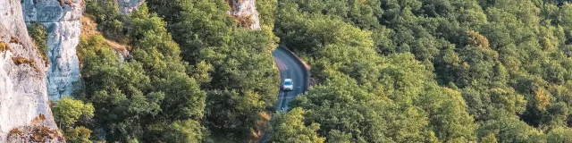 Route d'accès à Rocamadour