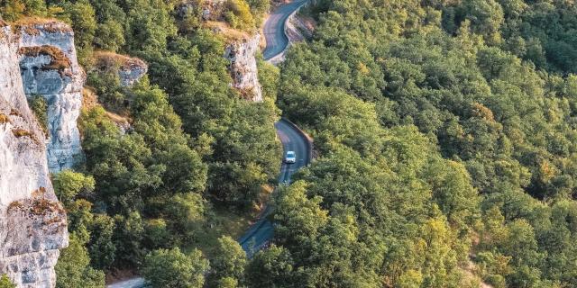 Route d'accès à Rocamadour