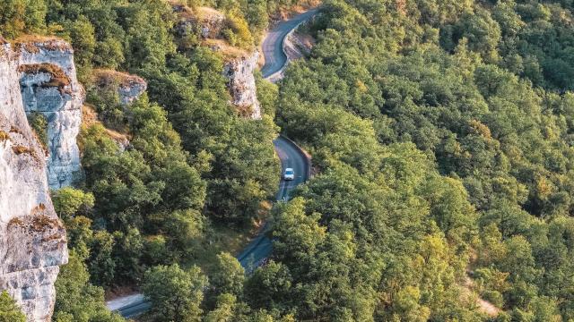 Route d'accès à Rocamadour