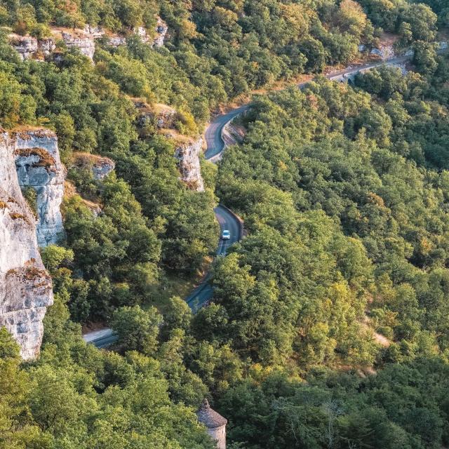 Route d'accès à Rocamadour