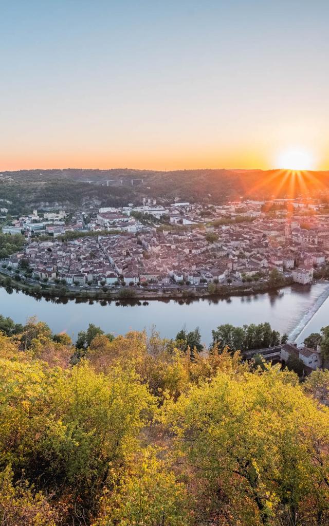 Coucher de soleil sur Cahors