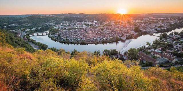 Coucher de soleil sur Cahors