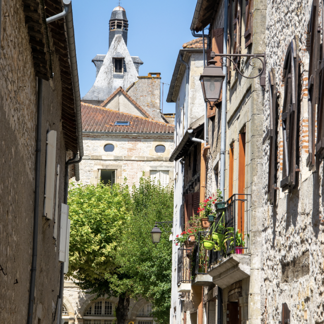 Rue de Faubourg à Cajarc