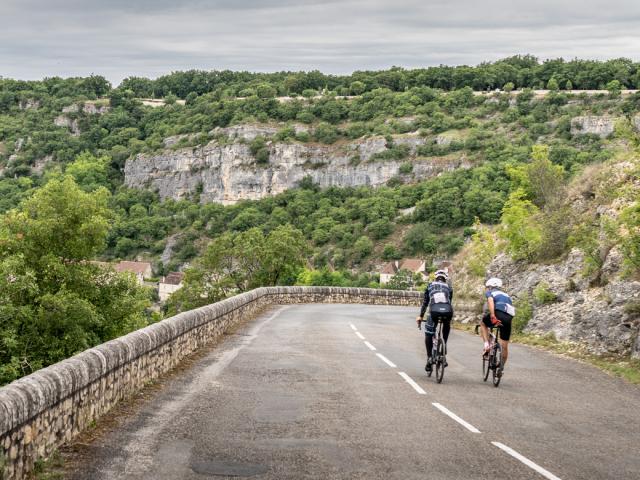 Sylvain Chavanel en reco sur l'étape du tour de France à Rocamadour