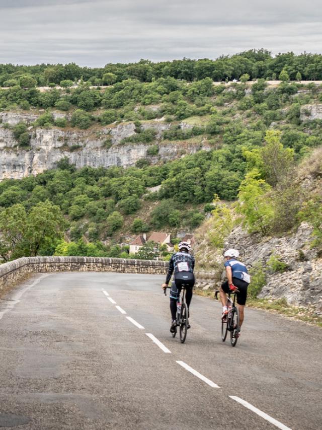 Sylvain Chavanel en reco sur l'étape du tour de France à Rocamadour