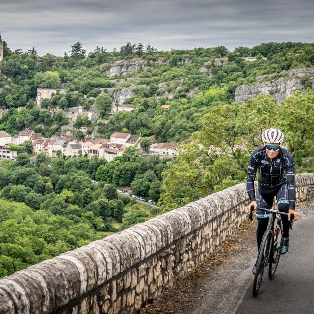 Sylvain Chavanel en reco sur l'étape du tour de France à Rocamadour