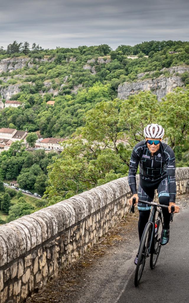 Accueil presse Sylvain Chavanel Tour de France 2022 Rocamadour