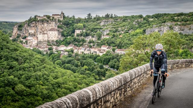 Accueil presse Sylvain Chavanel Tour de France 2022 Rocamadour