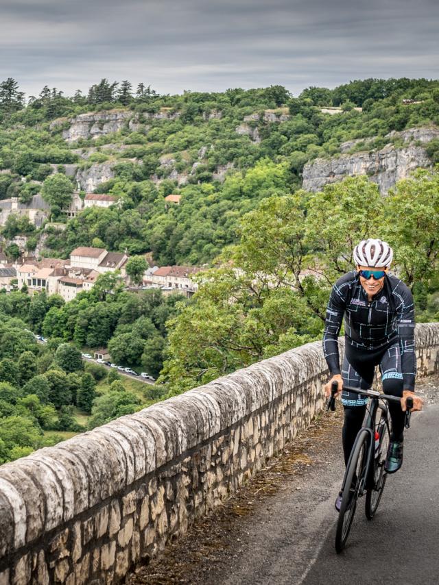 Accueil presse Sylvain Chavanel Tour de France 2022 Rocamadour