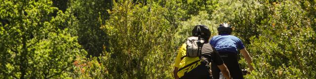 Descente sur les sentiers du causse, Cabreret