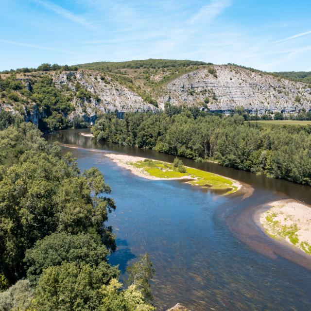 Ilots sur la Dordogne à Lacave