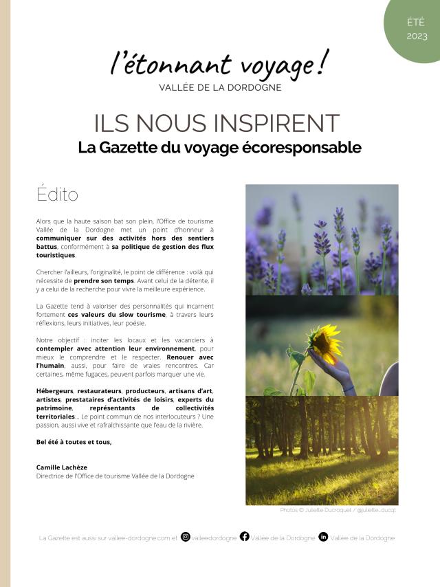 Gazette Du Voyage Ecoresponsable N°3 Page 0001