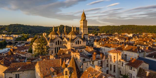 France, Dordogne (24), Périgord Blanc, Périgueux, Ville de Périgueux, (Vue aérienne)//France, Dordogne, White Perigord, Périgueux, Town of Périgueux, (aerial view)