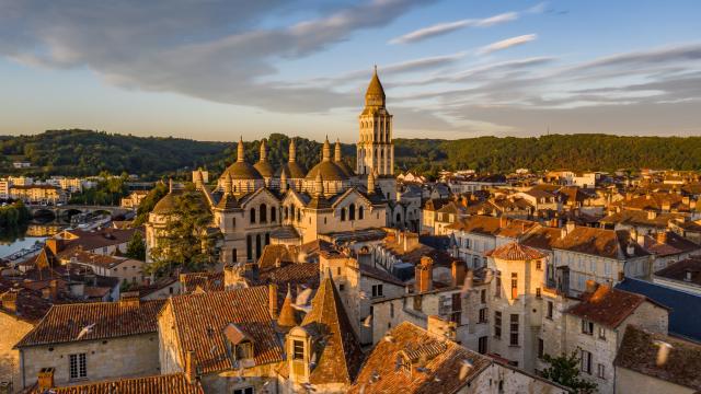 France, Dordogne (24), Périgord Blanc, Périgueux, Ville de Périgueux, (Vue aérienne)//France, Dordogne, White Perigord, Périgueux, Town of Périgueux, (aerial view)