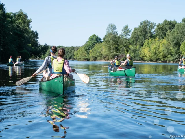 Canoës sur la Dordogne