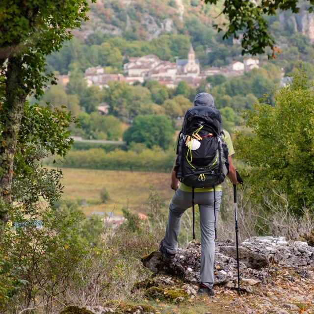 Chemin de Saint-Jacques de Compostelle dans le Lot