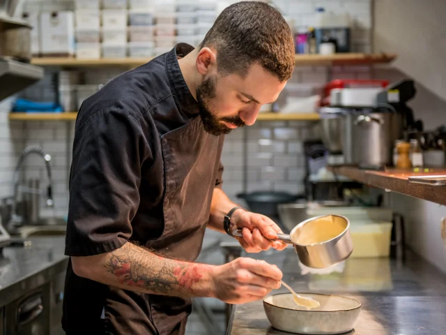 Photo du chef Thomas Biasutti, restaurant Philia à Saint-Céré