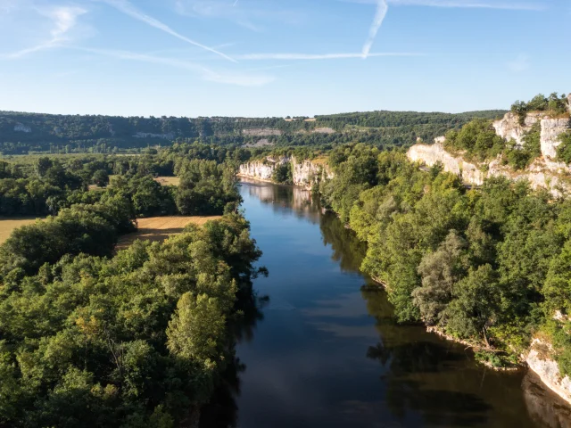 LA Dordogne à la falaise Mirandol