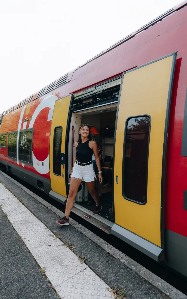 Arrivée en train dans le Lot