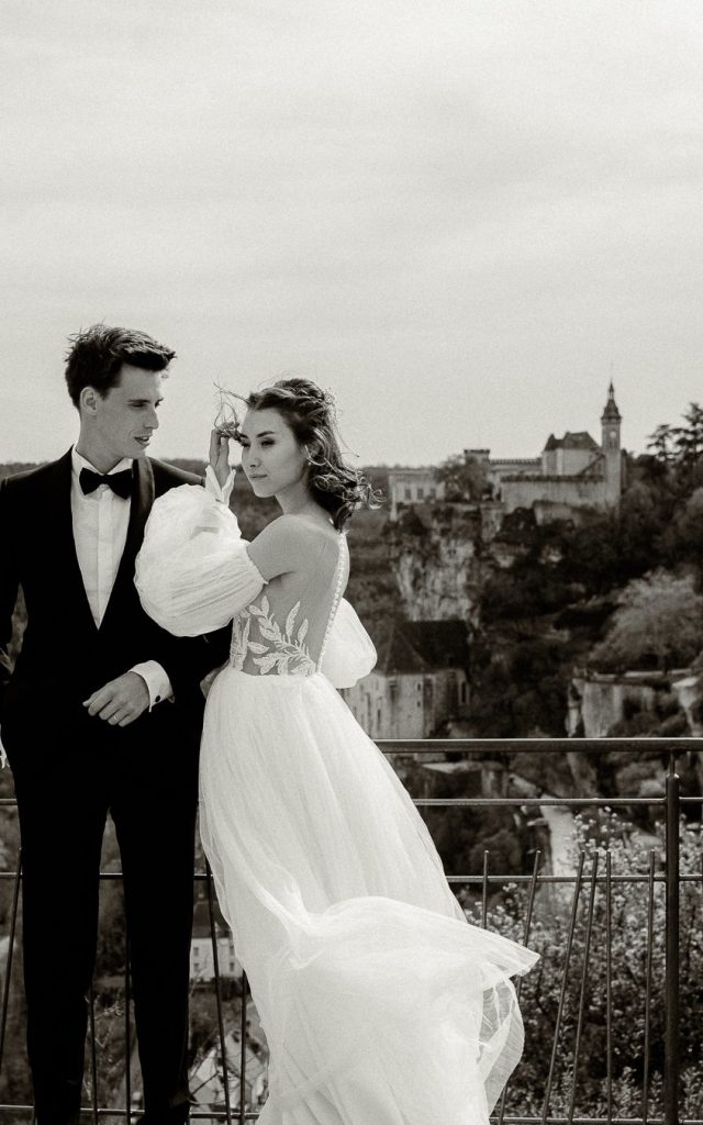 Shooting photo mariage à Rocamadour