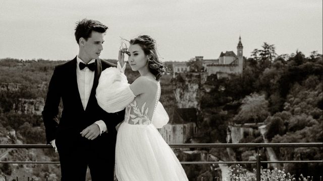 Shooting photo mariage à Rocamadour