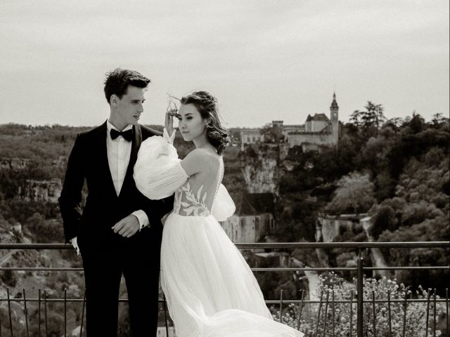 Shooting photo mariage à Rocamadour