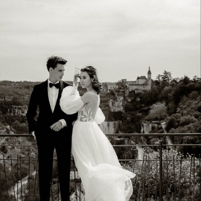 Shooting photo mariage à Rocamadour