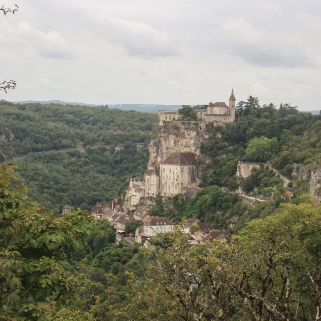 Point de vue du Belvédère à Rocamadour