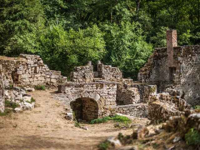 Les ruines du Moulin de Tournefeuille au coeur de la Vallée de l'Alzou