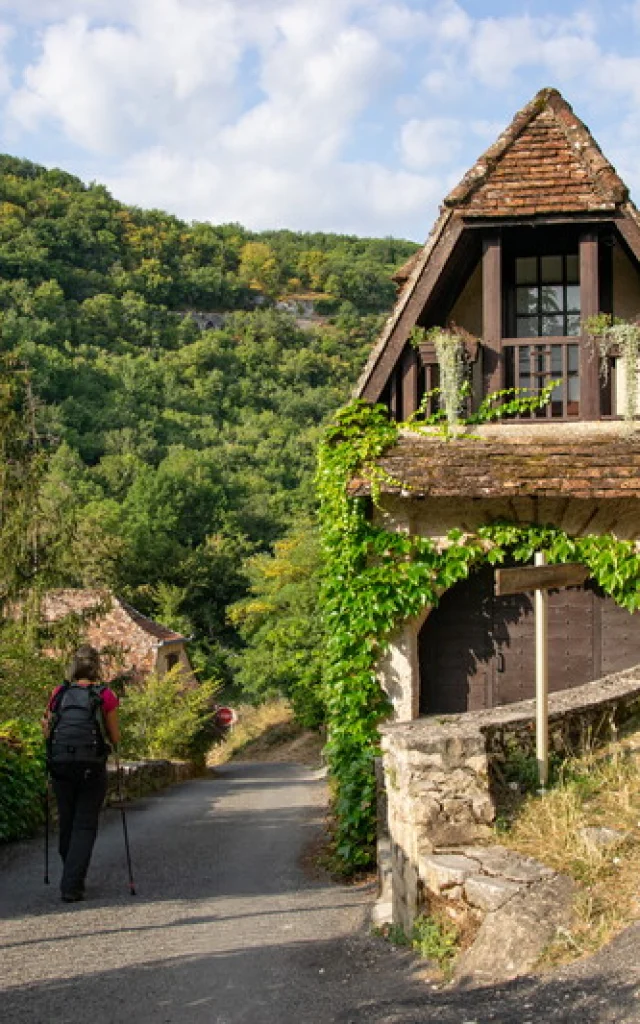 Sur le GR6 Sortie de Rocamadour