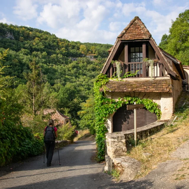 Sur le GR6 Sortie de Rocamadour