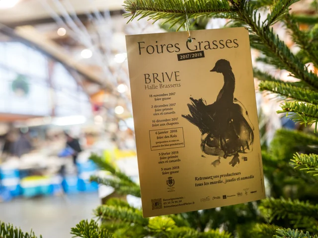 Samedi 2 décembre 2017. Foire grasse de Brive, sous la halle Brassens