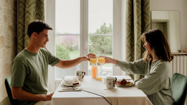 Petit déjeuner en amoureux à la Maison Balmelle