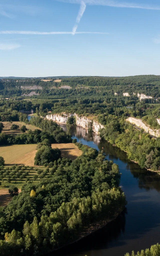 La Dordogne à la falaise de Mirandol