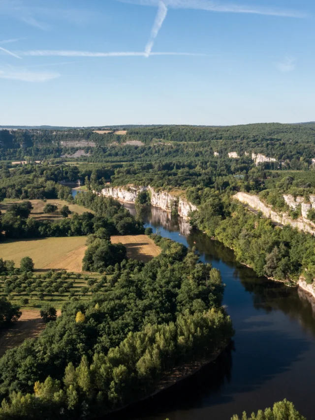 La Dordogne à la falaise de Mirandol